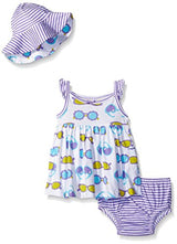 Gerber Girls' Baby 3 Piece Dress Set