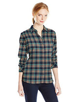Dickies Women's Long-Sleeve Plaid Flannel Shirt