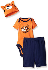 Gerber Baby Boys' 3 Piece Bodysuit, Cap, and Pant Set