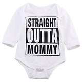 Baby Girl Boy Clothes Straight Outta Mommy Bodysuit Romper Jumpsuit Outfits