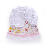 Ferenyi Baby Girls Clothes Suit Cartoon Girl Long-sleeved Dress With Pants Sets