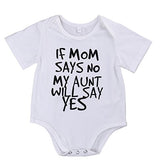 Toddler Baby Boys Girls Aunt Funny Bodysuits Newborn Cotton Rompers