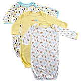 Luvable Friends Unisex 3 Pack Cotton Gown