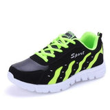 New Tide Lovers Mesh Breathable Running Shoes Men Lace Up Comfortable Shoes Women Lovers Sport Shoes ZY163