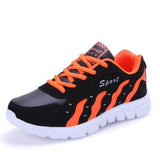 New Tide Lovers Mesh Breathable Running Shoes Men Lace Up Comfortable Shoes Women Lovers Sport Shoes ZY163